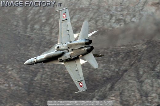 2009-10-07 Axalp Shooting Range 0368 McDonnell Douglas FA-18C Hornet